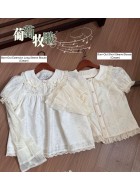 Twilight Crush Grape Pastoral Song Blouses(Reservation/2 Colours/Full Payment Without Shipping)